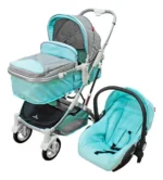 COCHE 3 POSIC. TIPO EUROPEO C/PORTABEBE; TOLDO COMPLE/CANASTA/RUED REFORZ CRECER - Image 2